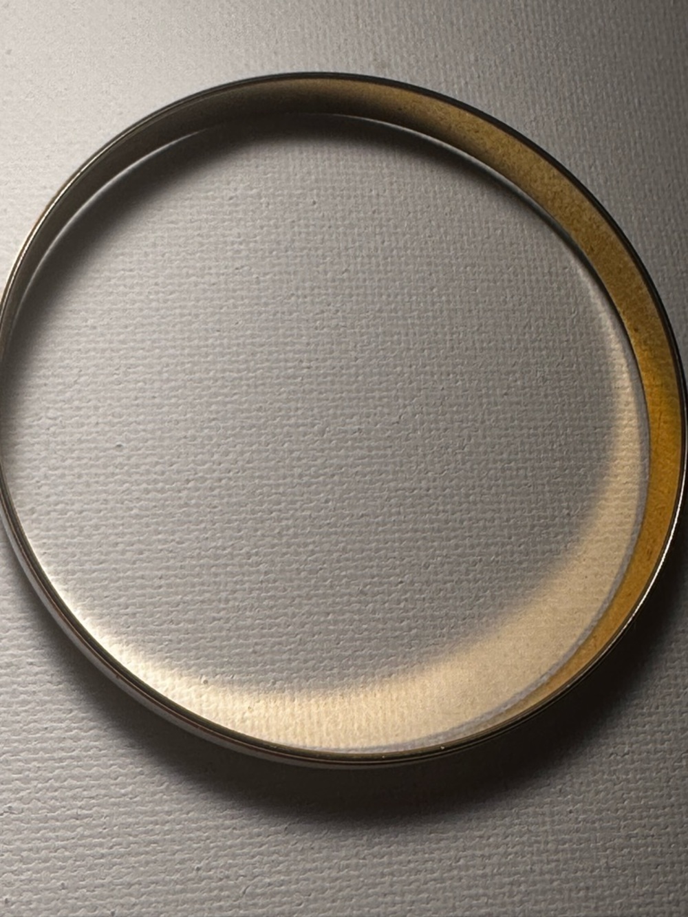Trifari Gold-Tone Thin Crown Bangle Bracelet (stamped)